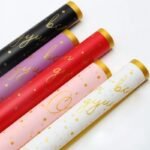 Gold Dot Floral Wrapping Paper - Image 2