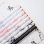 Gold‑Border Marble Wrapping Paper - Image 4