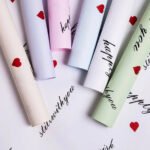 Heart & Text Print Wrapping Paper - Image 2