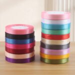1cm Solid‑Color Satin Ribbon - Image 3