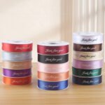 2.5cm "Just for you" Printed Ribbon, 30 Yards - Image 2