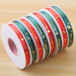 1cm Christmas Printed Ribbon, 25 Yards - Image 3