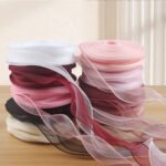 4cm Solid Color Fishtail Organza Ribbon, 30 Yards - Image 2