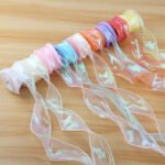 4cm Iridescent Fishtail Ribbon, 10 Yards - Image 2