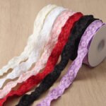 2.5cm Embossed Floral Ribbon, 10 Yards - Image 2