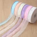 2.5cm Hot-Fix Rhinestone Organza Ribbon, 20 Yards - Image 2