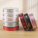 2.5cm Gold‑Foil "Happy Birthday" Ribbon, 32 Yards - Image 3