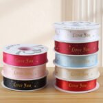 2.5cm Starry Sky "Love You" Ribbon, 32 Yards - Image 5