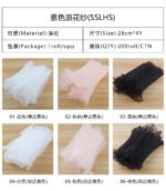 28cm Plain Ruffled Wave Tulle, 4 Yards
