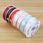 2.5cm Gold‑Foil Heart‑Line Printed Ribbon, 32 Yards - Image 5