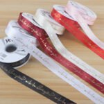 2.5cm Gold‑Foil Heartbeat Ribbon, 32 Yards - Image 5