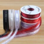 2.5cm Printed Organza Ribbon “JUST FOR YOU”, 40 Yards - Image 2