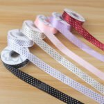 2.5cm Polka‑Dot Printed Ribbon, 20 Yards - Image 3