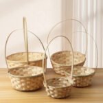 5‑Set Bamboo Flower Baskets CXBZ-HL007 - Image 3