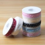 2.5cm Wavy Snowflake Organza Ribbon, 10 Yards - Image 3