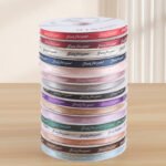 1cm "Just for you" Printed Ribbon, 80 Yards - Image 2