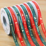 1cm Christmas Printed Ribbon, 25 Yards - Image 4