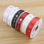 2.5cm Double‑Heart "Love You" Printed Ribbon, 32 Yards - Image 3