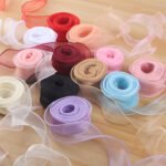 4cm Solid Color Fish Tail Ribbon, 10 Yards - Image 2
