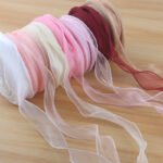 4cm Solid Color Fishtail Organza Ribbon, 30 Yards - Image 3