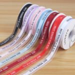 2.5cm “Wish You All the Best” Printed Organza Ribbon, 40 Yards - Image 2