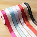 2.5cm Hot Stamping "Unexpected Meeting" Ribbon, 32 Yards - Image 2