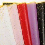 Gold Dot Floral Wrapping Paper - Image 4