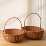 2‑Set Oval Egg‑Shaped Flower Baskets CXBZ-HL003 - Image 2