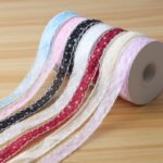 2.5cm Wavy Snowflake Organza Ribbon, 10 Yards - Image 2