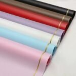 Minimal Wrapping Paper With Golden Border - Image 4