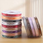 1cm "Just for you" Printed Ribbon, 32 Yards - Image 3