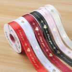 2.5cm Double‑Heart "Love You" Printed Ribbon, 32 Yards - Image 4