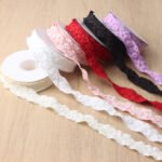 2.5cm Embossed Floral Ribbon, 10 Yards - Image 3