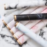 Gold‑Border Marble Wrapping Paper - Image 2