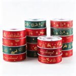 2.5cm Christmas Polyester Ribbon - Image 2