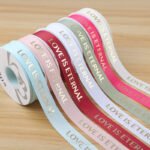 2.5cm "Love Is Eternal" Printed Ribbon, 30 Yards - Image 4