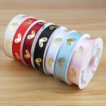 2.5cm Gold‑Foil Sweetheart Ribbon, 32 Yards - Image 3