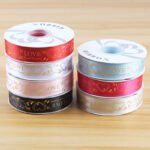 2.5cm Gold‑Foil Eternal Promise Ribbon, 32 Yards - Image 2