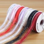 2.5cm Printed Organza Ribbon “JUST FOR YOU”, 40 Yards - Image 5