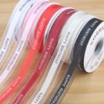 2.5cm “Happy Birthday” Printed Organza Ribbon, 40 Yards - Image 2