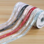2.5cm Gold Edge Organza Ribbon Printed “Wish You All the Best”, 40 Yards - Image 2