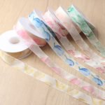 2.5cm Tulip Printed Ribbon, 20 Yards - Image 3