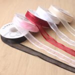 2.5cm Wide Border Organza Ribbon, 40 Yards - Image 3