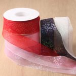 4cm Iridescent Heart Organza Ribbon, 20 Yards - Image 5