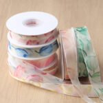 2.5cm Tulip Printed Ribbon, 20 Yards - Image 4