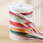 1cm "Love Is Eternal" Printed Ribbon, 32 Yards - Image 2