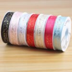 2.5cm Gold‑Foil Eternal Promise Ribbon, 32 Yards - Image 3