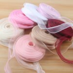 4cm Solid Color Fishtail Organza Ribbon, 30 Yards - Image 4