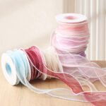 4cm Pearl Fishtail Ribbon With Paper Card, 5 Yards - Image 5