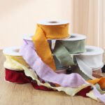 4cm Ruched Ribbon With Paper Card, 10 Yards - Image 4